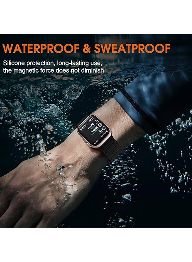 Soft Silicone Waterproof Strap Wristbands Compatible with iWatch Apple Watch Series Ultra 38/40/41/(S10)42mm Women Men - Image 5